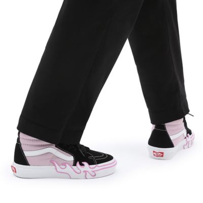 Pink flame platform store vans