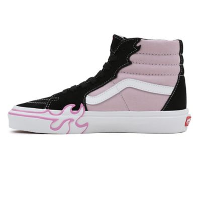 Pink flame hotsell platform vans