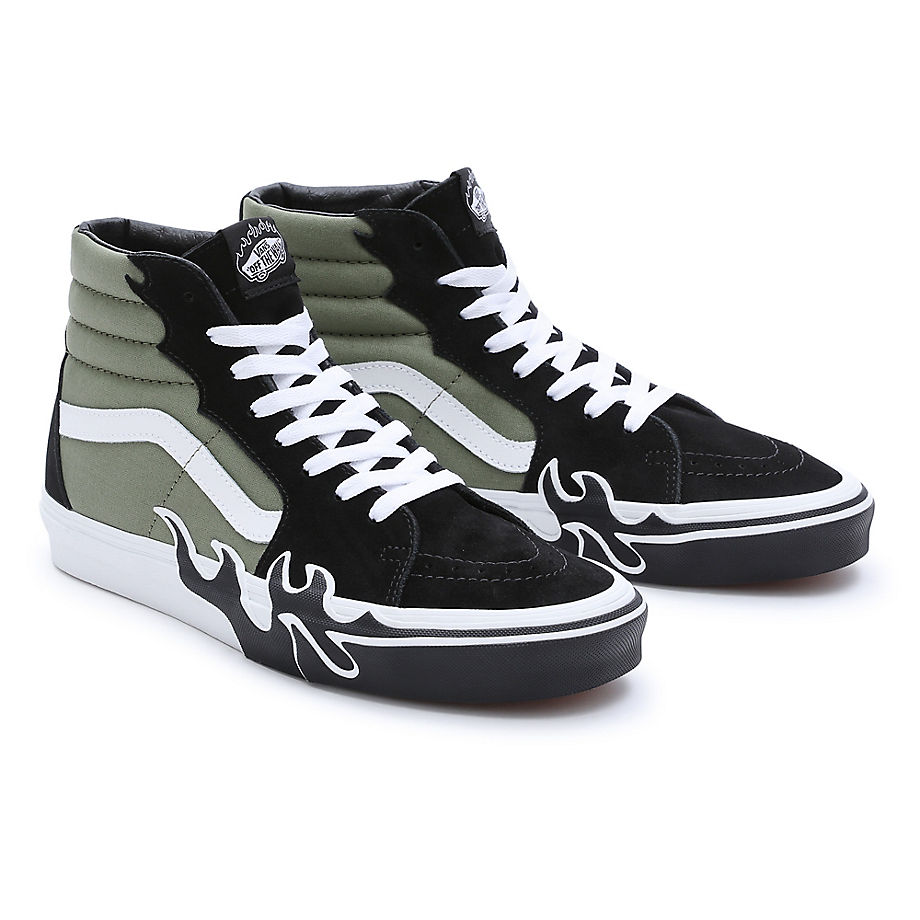 Vans Sk8-hi Flame Shoes (loden Green) Men