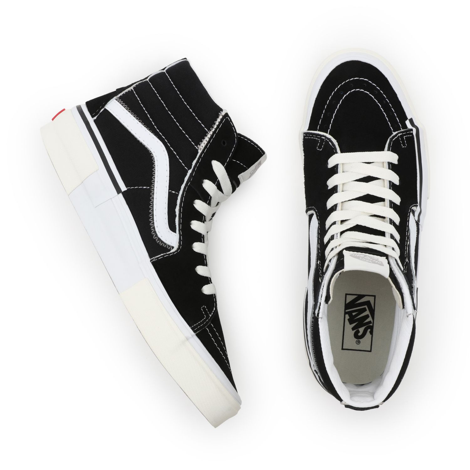 Vans deconstructed sk8 hi on sale black