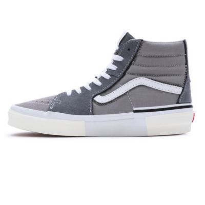 Vans sk8 best sale hi grey black