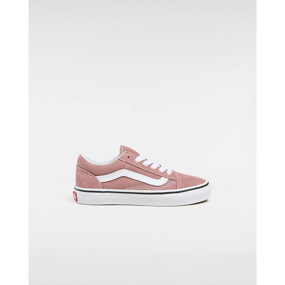 Vans Kids Color Theory Old Skool Shoes (4-8 Years) (color Theory Withered Rose) Kids Pink
