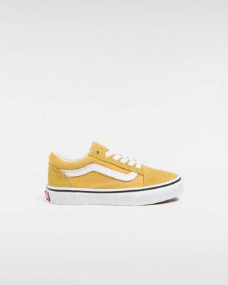 Vans Kids Old Skool Shoes (4-8 Years) (color Theory Golden Glow) Kids Yellow