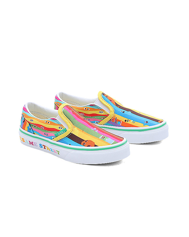Zapatillas de niños Classic Slip-On Vans x Sesame Street (4-8 años) 1