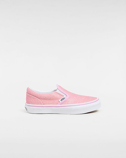 Vans Classic Slip-on Glitter Kinderschoenen (4-8 Jaar) (glitter Pink) Kids Roze