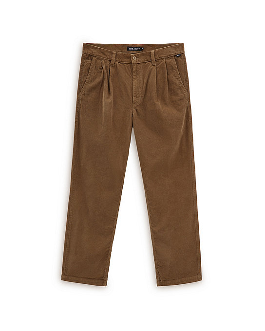 Authentic Chino Corduroy Loose Tapered Pleated Trousers | Vans