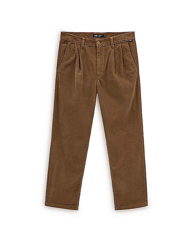 Authentic Chino Corduroy Loose Tapered Pleated Trousers 1
