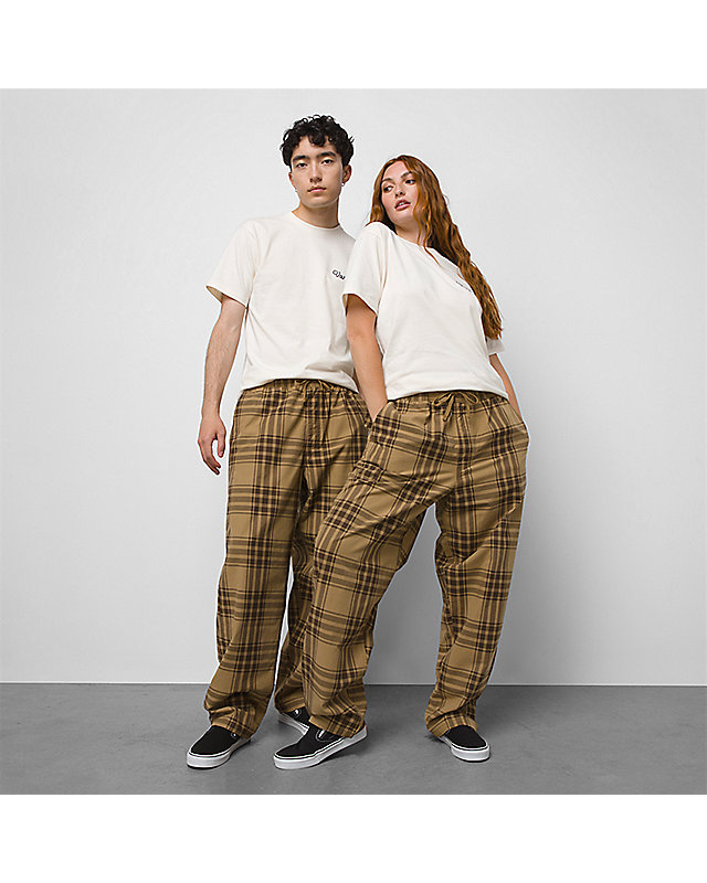 Range Plaid Baggy Tapered Trousers 3