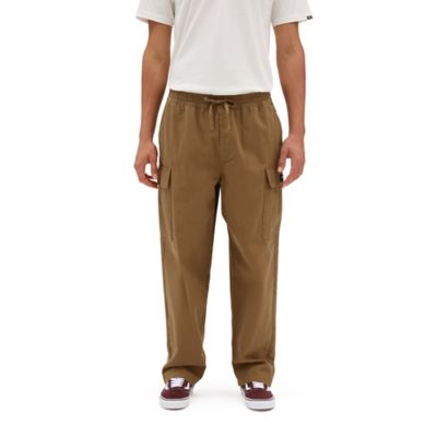 Range Cargo Baggy Tapered Elastic Trousers | Brown | Vans