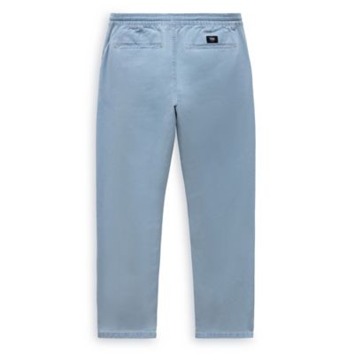 Jeans Sweatpants Pants Blue Denim Raw Edge Elastic Band Willowed