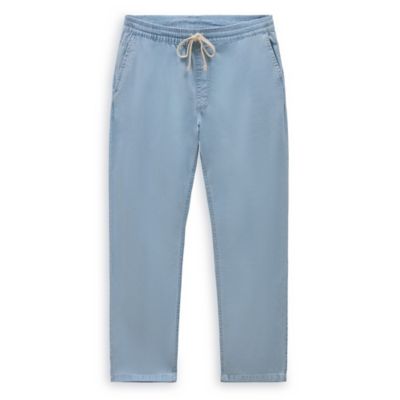 Jeans Sweatpants Pants Blue Denim Raw Edge Elastic Band Willowed