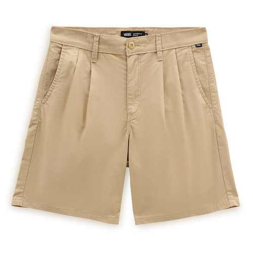 Authentic+Chino+Pleated+Loose+Shorts