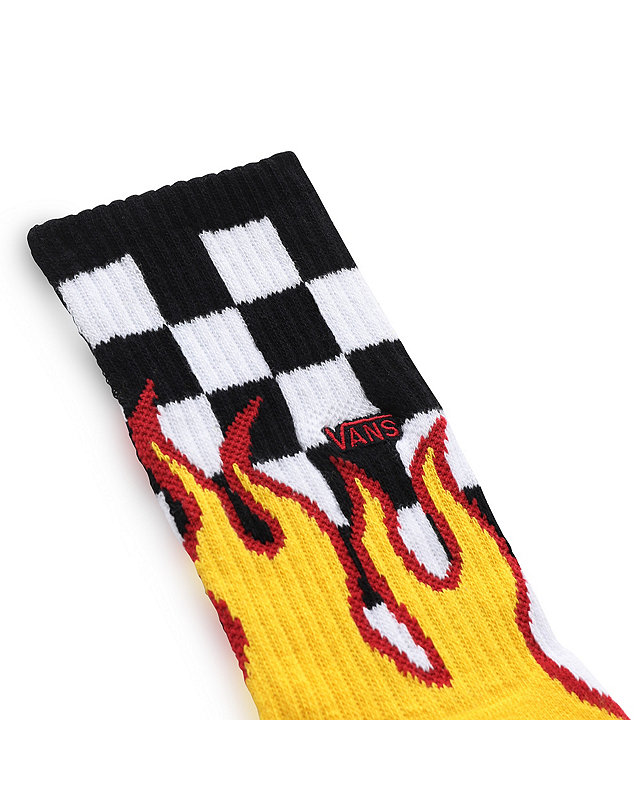 Kids Flame Checkin Crew Socks (1 Pair) 2
