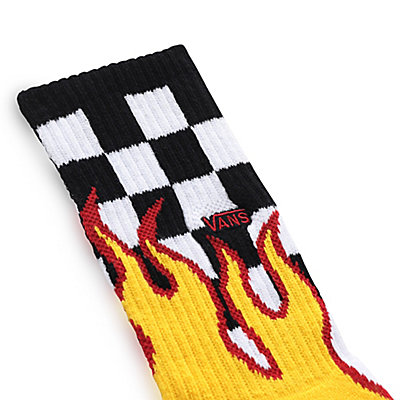 Kids Flame Checkin Crew Socks (1 Pair) 2