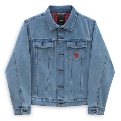 Bleu délavé, Veste en denim - Femme - Pur Coton