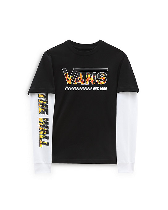 T-shirt Digi Flames Twofer para rapaz (8-14 anos) | Vans