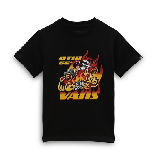 Little Kids Santa Flame T-Shirt (2-8 years) | Vans