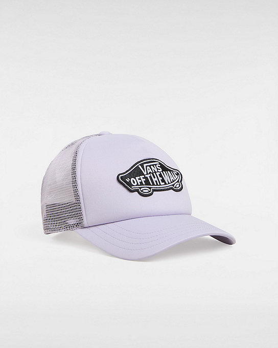 Classic Patch Curved Bill Trucker Hat | Purple | Vans