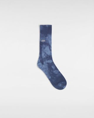 Vans Tie Dye Crew Socks (1 Pair) (copen Blue) Men Blue