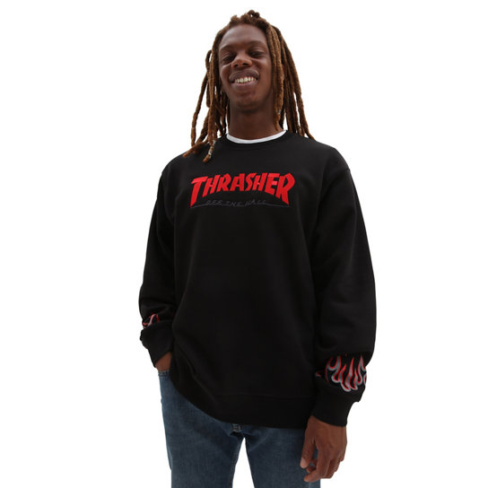 Vans x Thrasher Flame Crew Sweatshirt | Vans