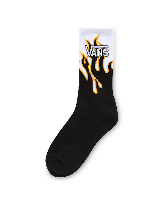 Onyx Flame Crew Socks | Vans