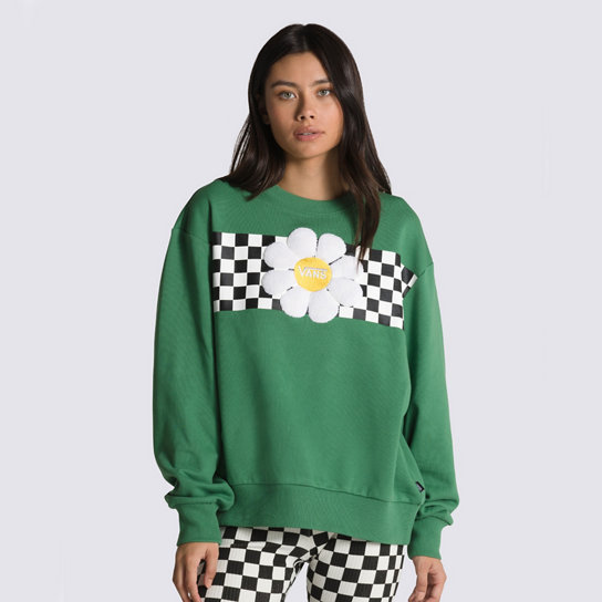 Oversized Floral Sweatshirt mit Rundhalsausschnitt | Vans