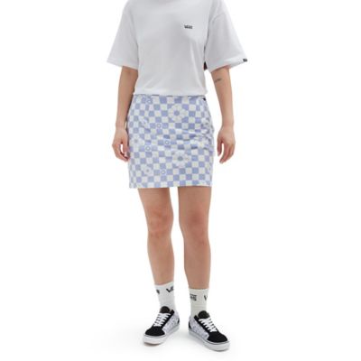 Black and white checkered skirt vans hotsell