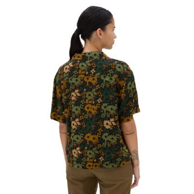 Vans camo 2024 shirt womens