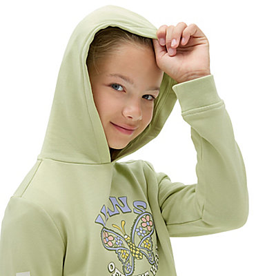 Sudadera con capucha de niñas sin cierre Butterfly Floral Box (8-14 años) 4