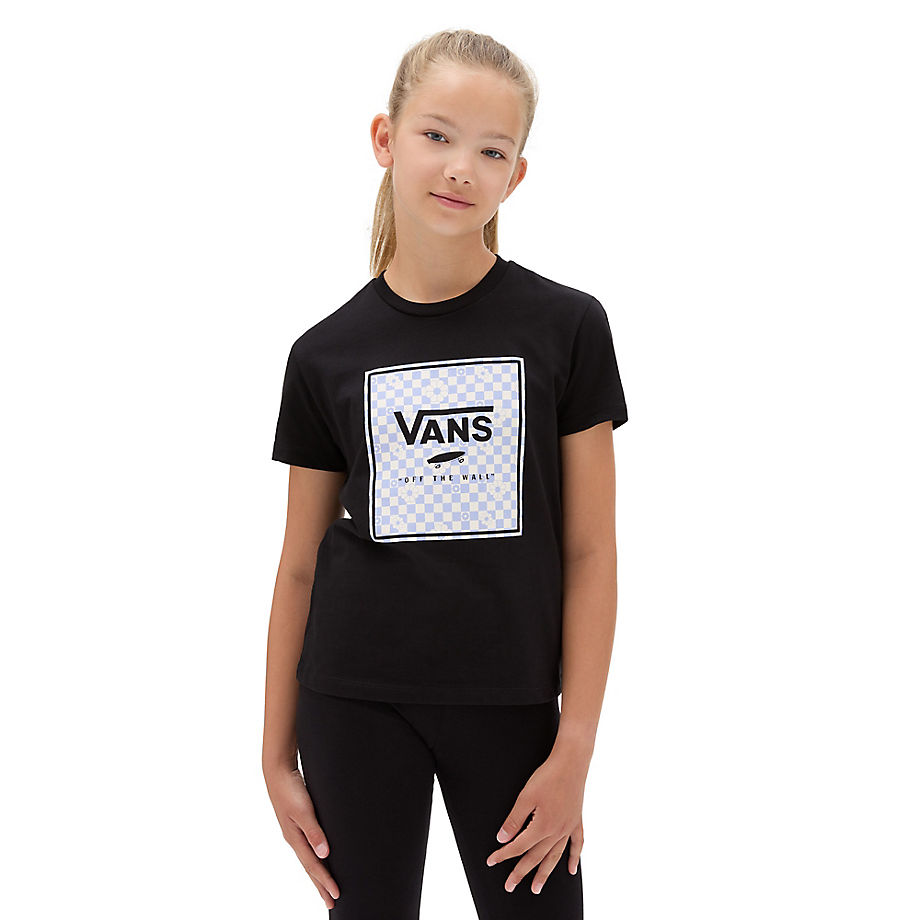 Vans Girls Box Fill Floral Crew T-shirt (8-14 Years) (black) Girls Black