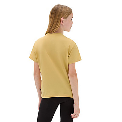 Camiseta de niñas de cuello redondo Sunflower Animal Box (8-14 años)