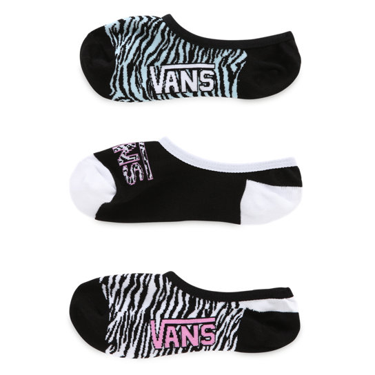 Zebra Daze Canoodle Socks (3 Pairs) | Vans