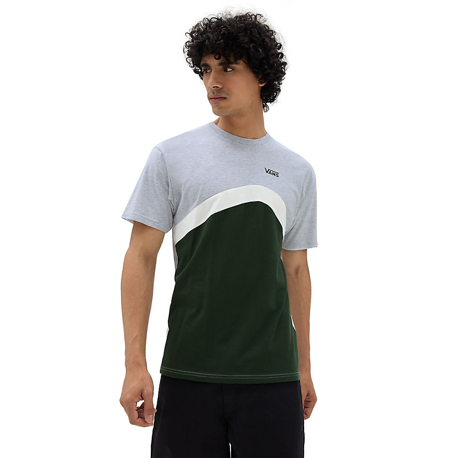Vans Sidestripe Block T-shirt (mountainview/lg) Men Green