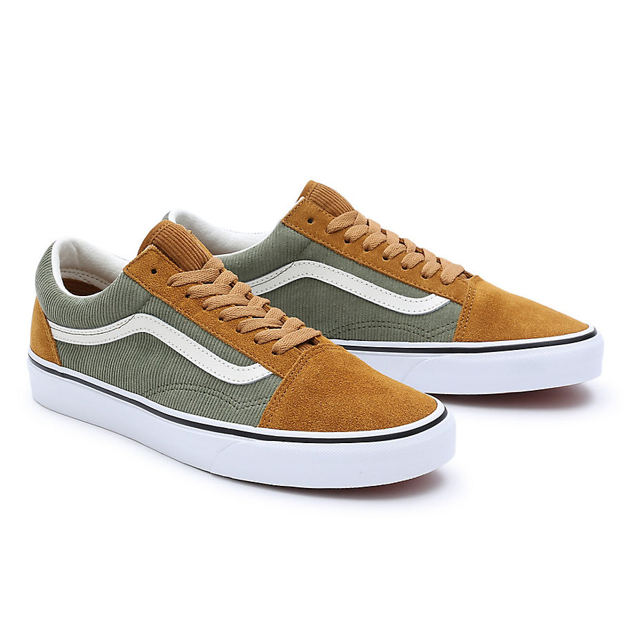 Vans Old Skool Corduroy Shoe(green/brown)