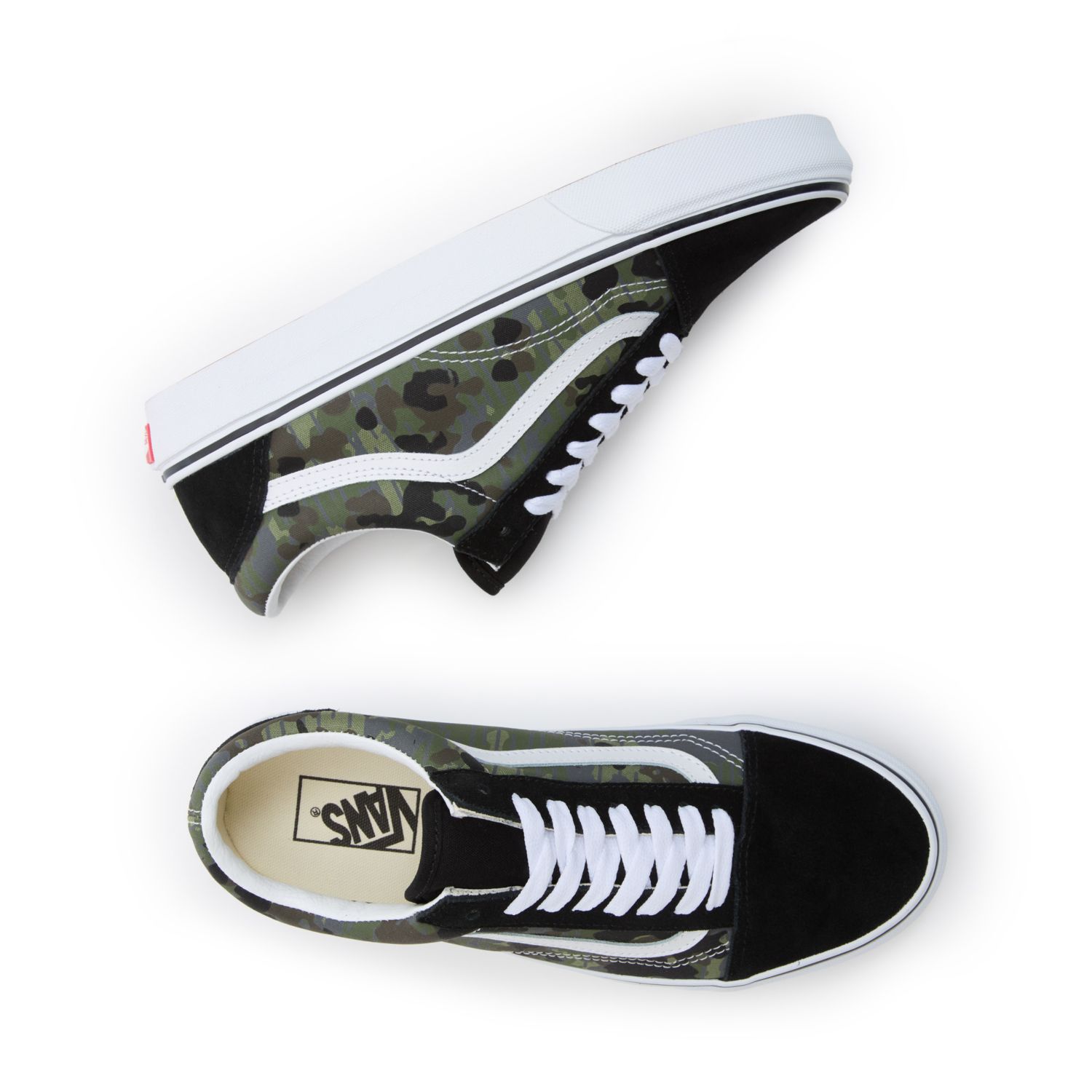 Vans on sale camo woodland