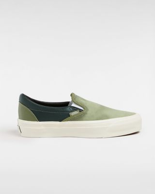 Premium Slip On 98 Satin Shoes Green Vans