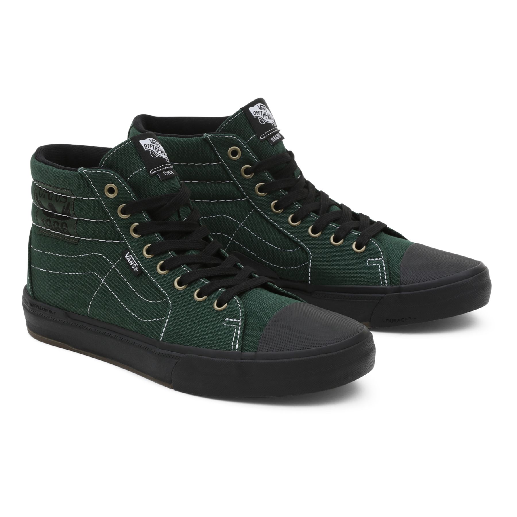 Vans green sale and black