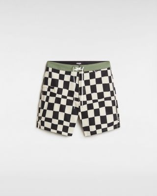 Vans The Daily Check 17'' Boardshorts (oatmeal-black) Men Beige, Size 28