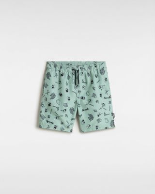 Vans Jungen Primary Print Elastic Boardshorts (8-14 Jahre) (iceberg Green) Boys Grün