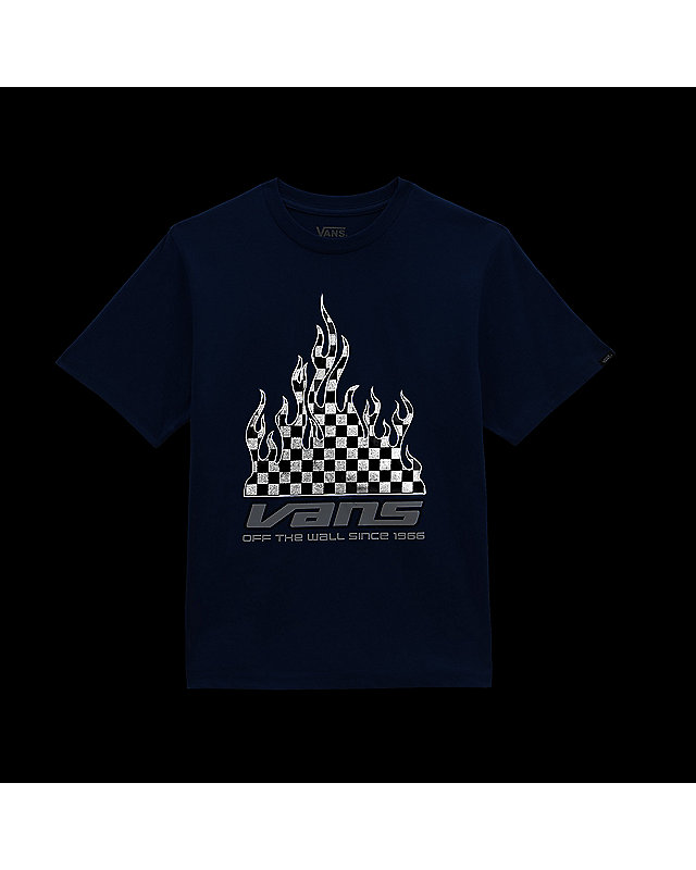 Boys Reflective Checkerboard Flame T-Shirt (8-14 Years) 3