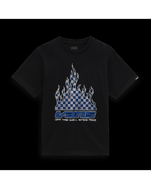 Boys Reflective Checkerboard Flame T-Shirt (8-14 Years) 4