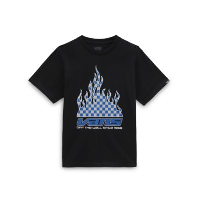 Jungen Reflective Checkerboard Flame T-Shirt (8-14 Jahre) | Vans
