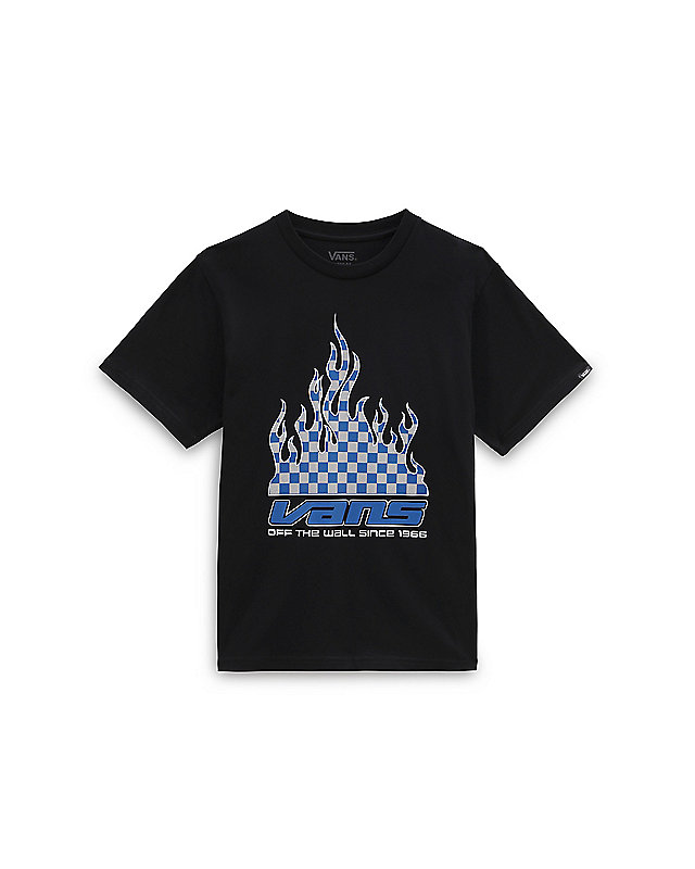 Boys Reflective Checkerboard Flame T-Shirt (8-14 Years) 1