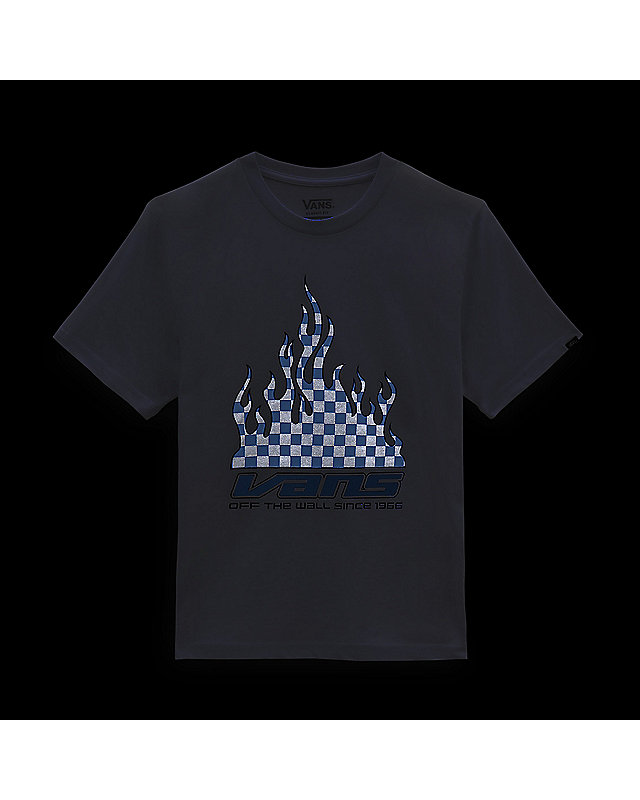 Boys Reflective Checkerboard Flame T-Shirt (8-14 Years) 4
