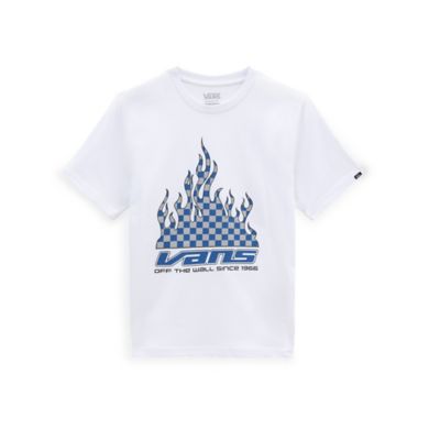 Jungen Reflective Checkerboard Flame T-Shirt (8-14 Jahre) | Vans