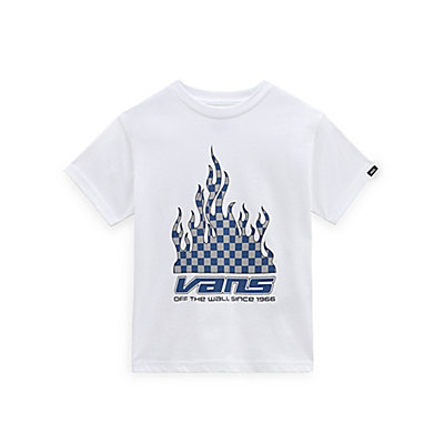 Little Kids Reflective Checkerboard Flame T-Shirt (2-8 Years)