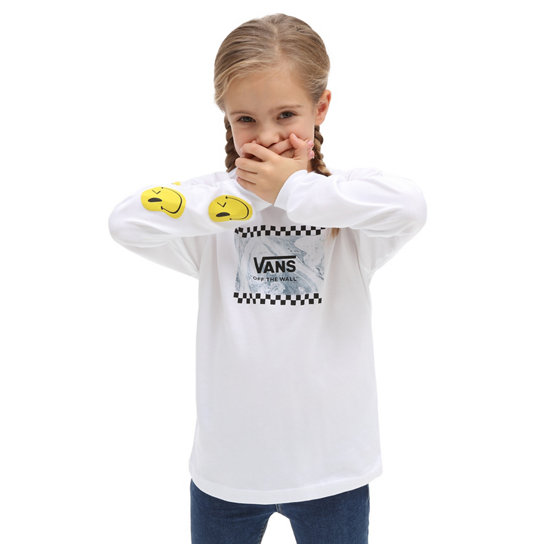 Camiseta de manga larga para niños pequeños Marble (2-8 años) | Vans