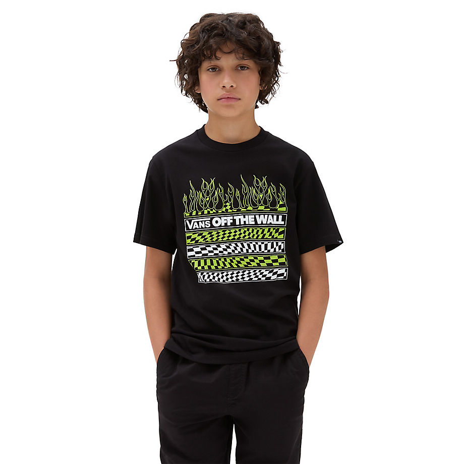 Vans Jungen Neon Flames T-shirt (8-14 Jahre) (black) Boys Schwarz