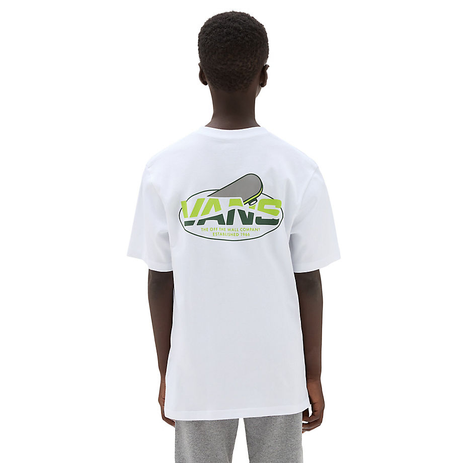 Vans Jungen Sk8 Shape T-shirt (8-14 Jahre) (weiß) Boys Weiß