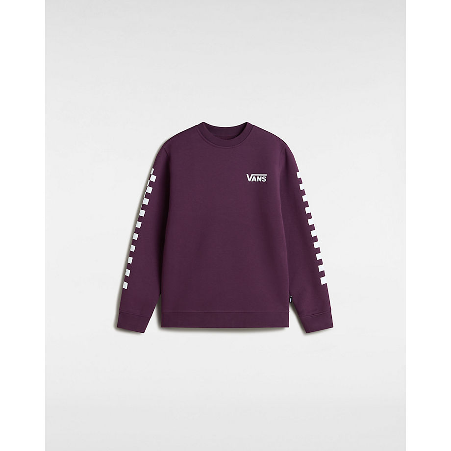 Vans Ch?opi?ca Bluza Exposition Check Crew (8-14 Lat) (blackberry Wine) Boys Fioletowy